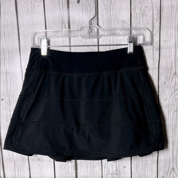 Lululemon pace rival black athletic skirt size 4 - Picture 1 of 9